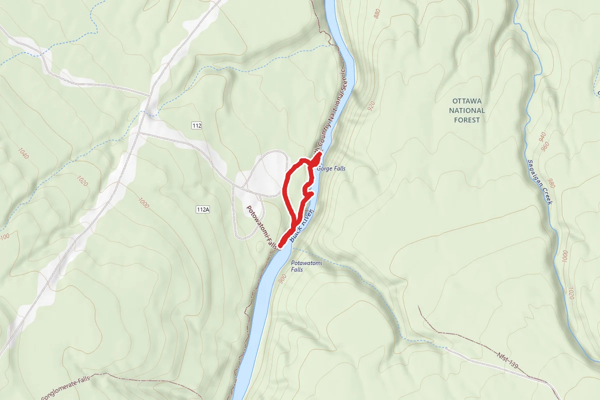 Potawatomi Falls and Gorge Falls Loop
