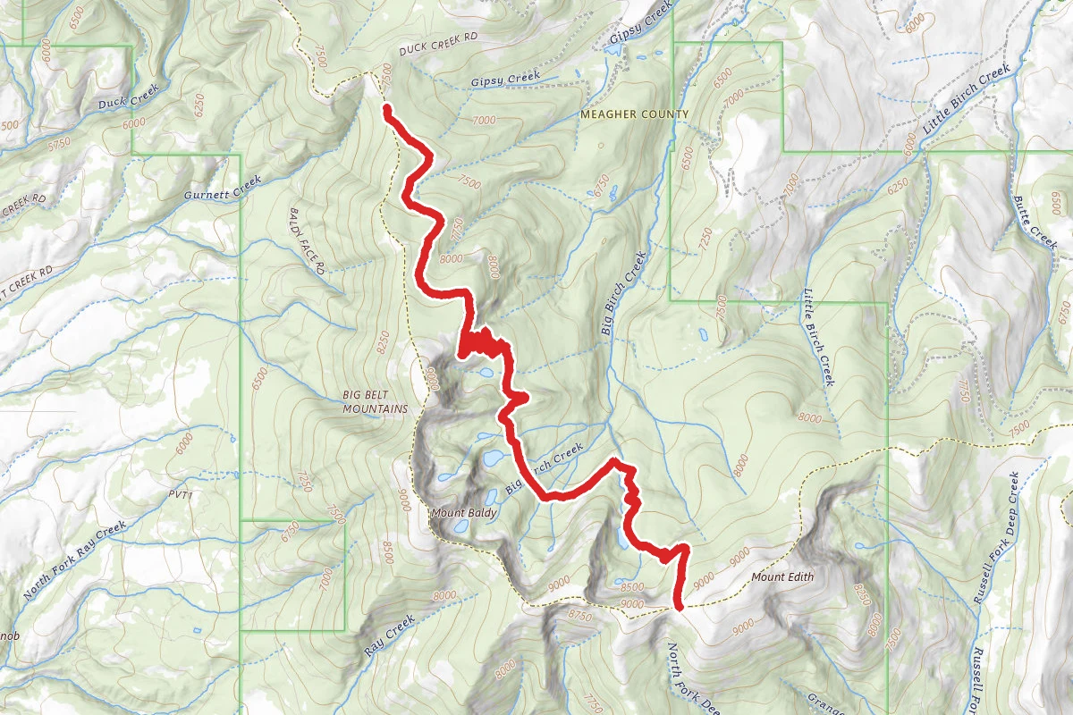 Edith Baldy Basin Trail