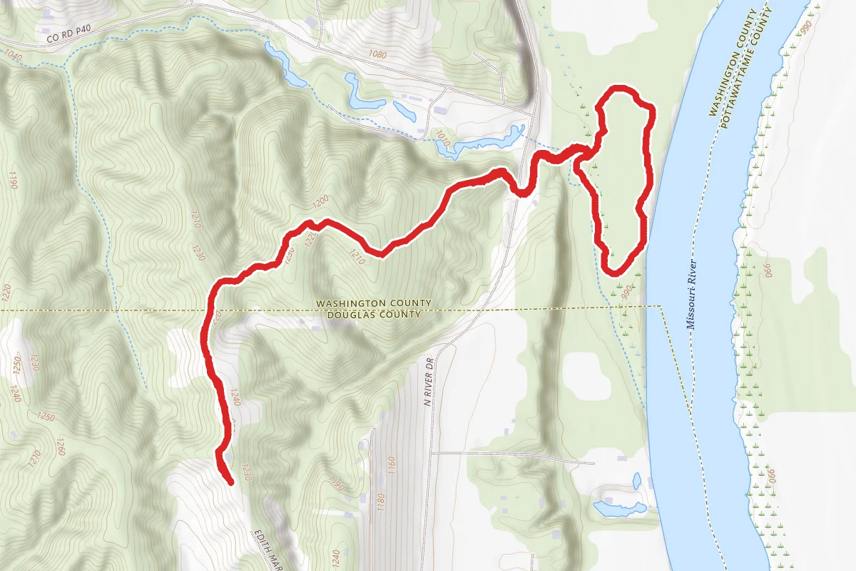 Neale Trail to Missouri River Ecology Trail
