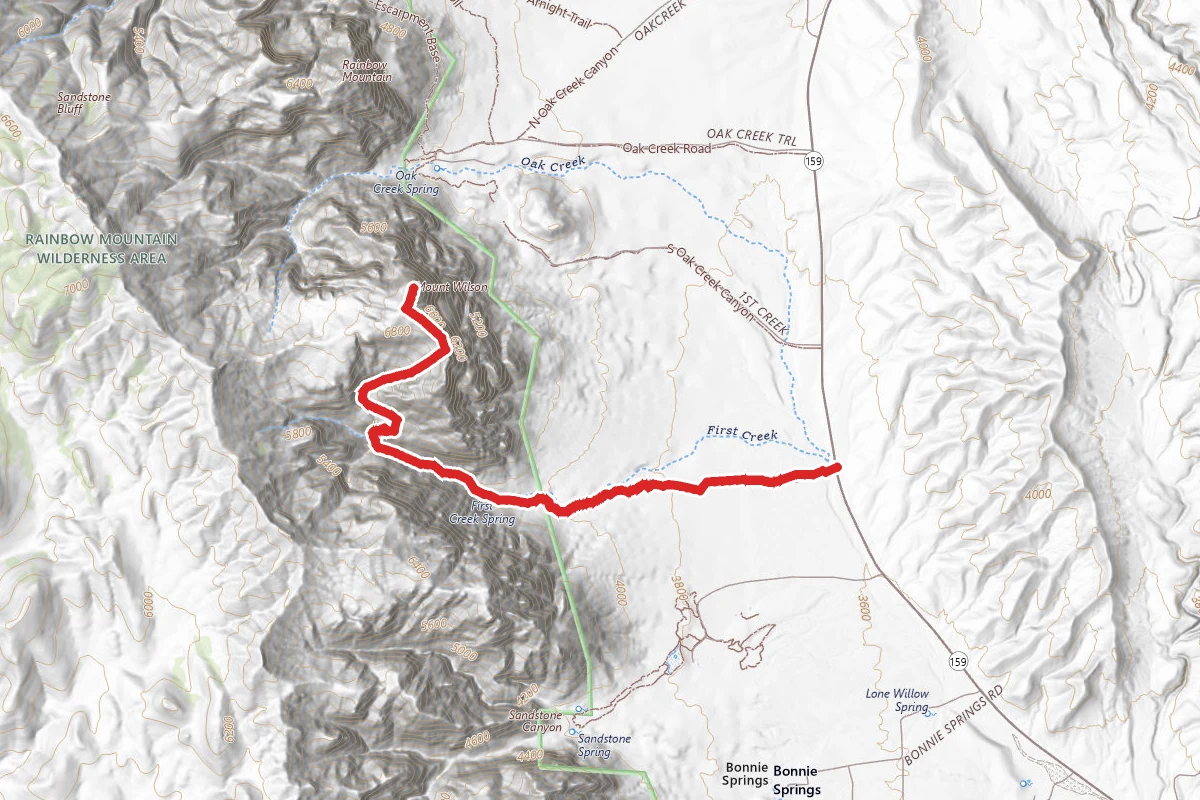 Mount Wilson via First Creek and Hidden Bowl