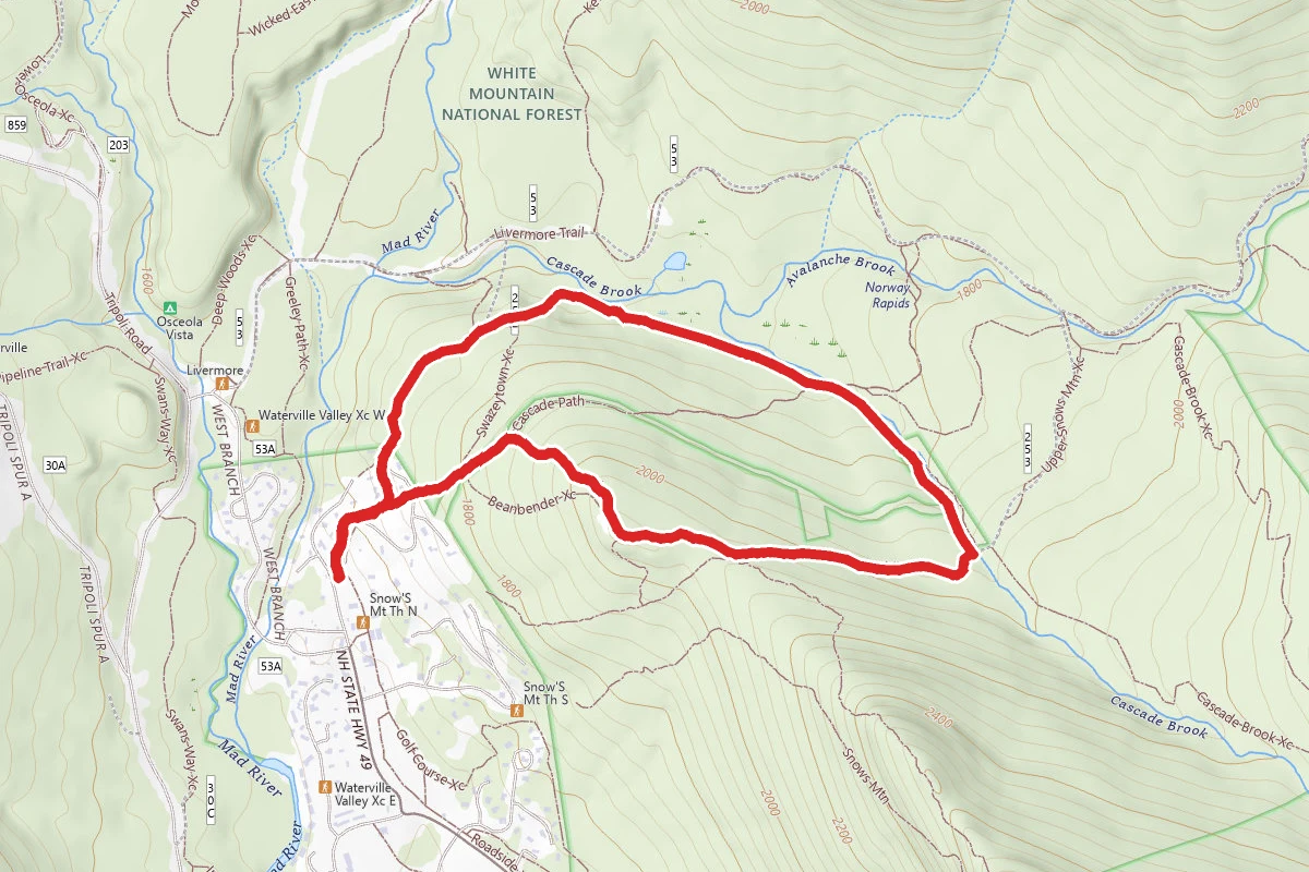 Lower and Upper Snows Mountain Loop
