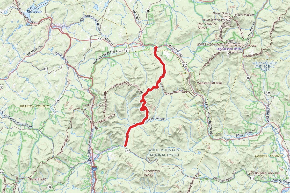 Zealand Campground to Lincoln Woods