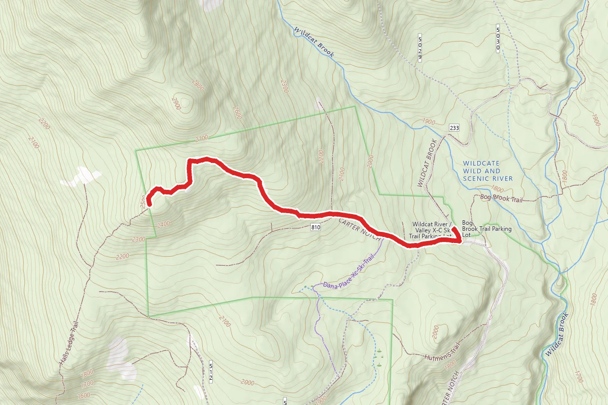 Hall’s Ledge from Carter Notch Road