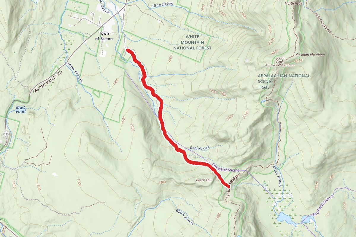 Reel Brook Trail to Kinsman Ridge Trail