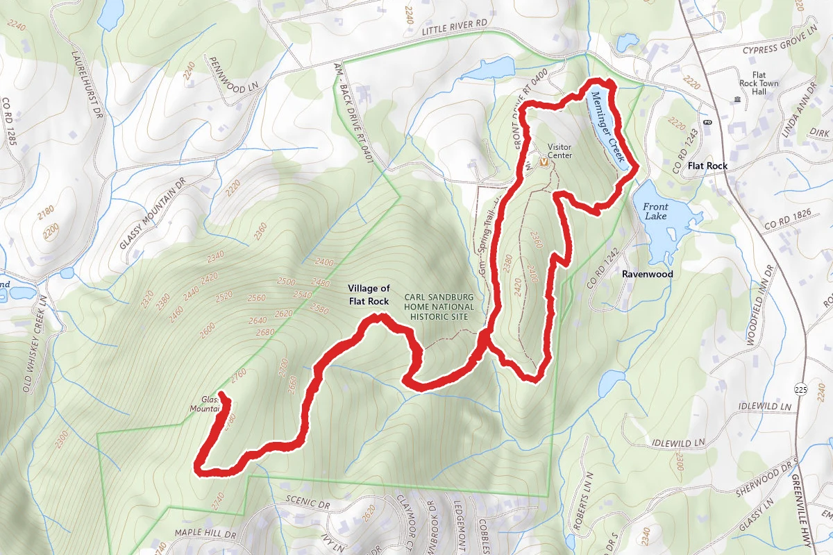 Memminger Trail Loop to Big Glassy Mountain