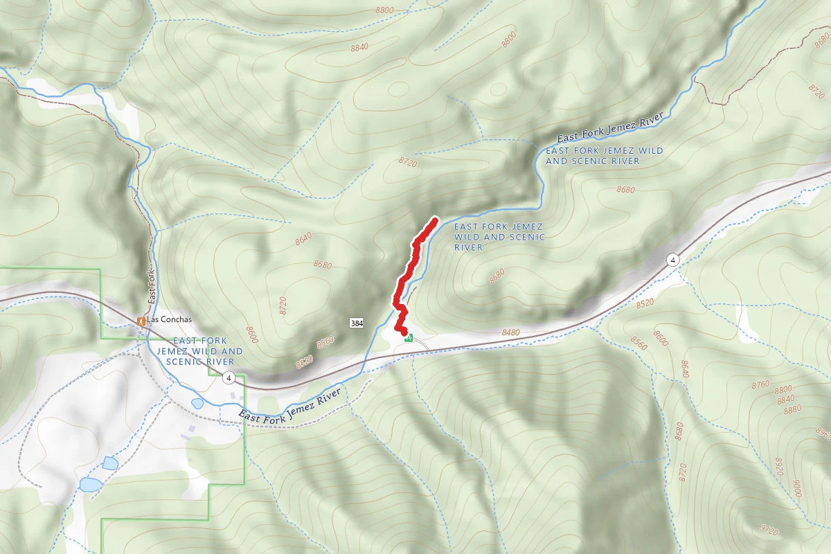 Las Conchas Reststop Trail