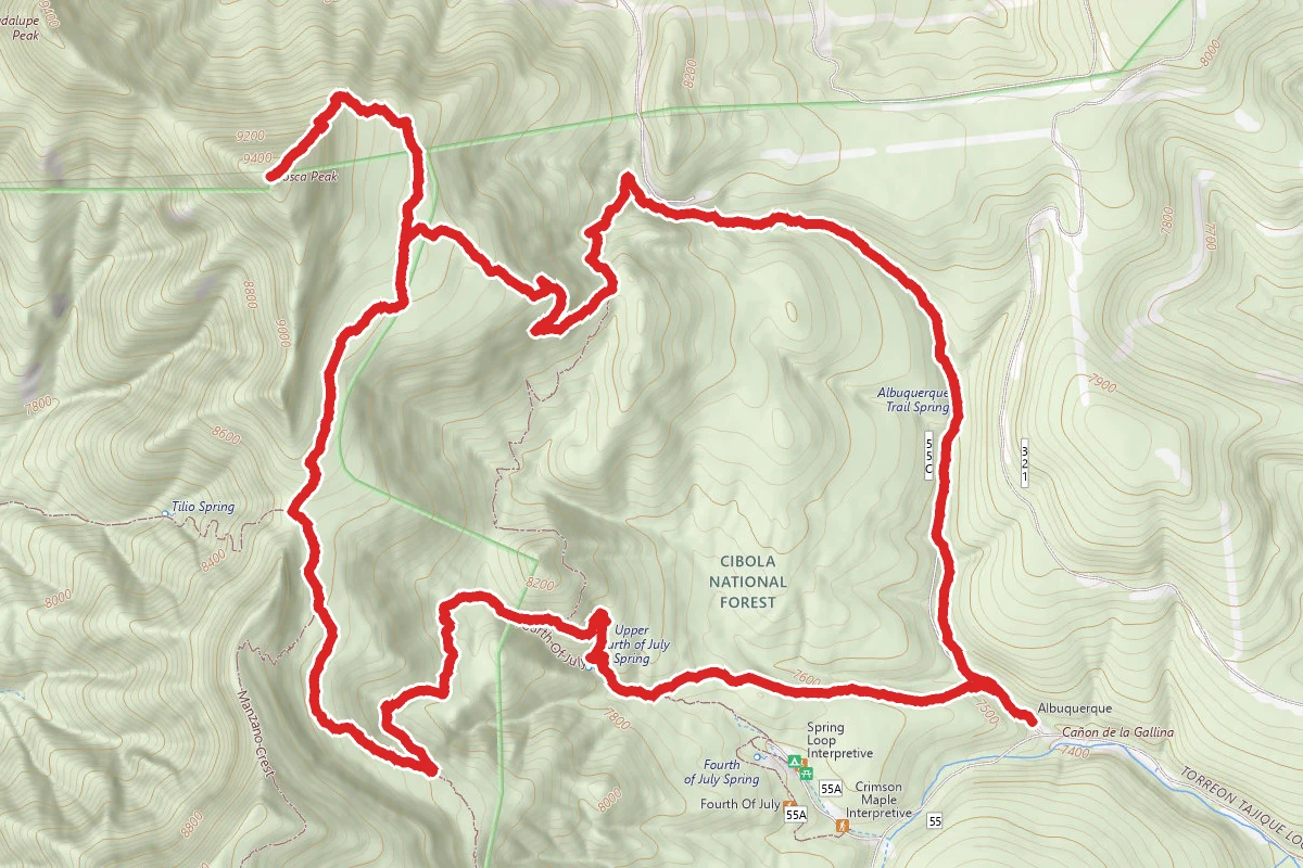 Mosca Peak Loop
