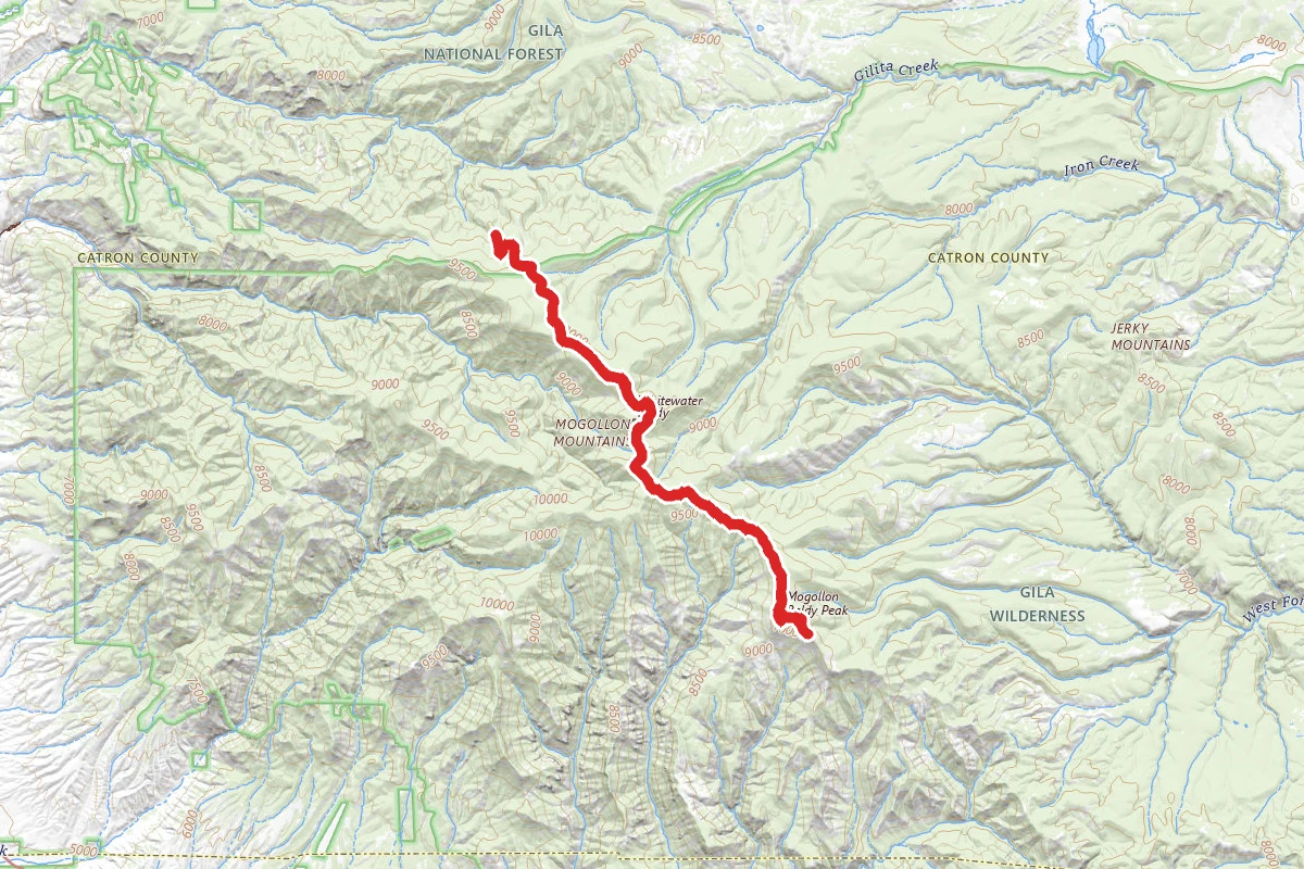 Mogollon Baldy via Crest Trail