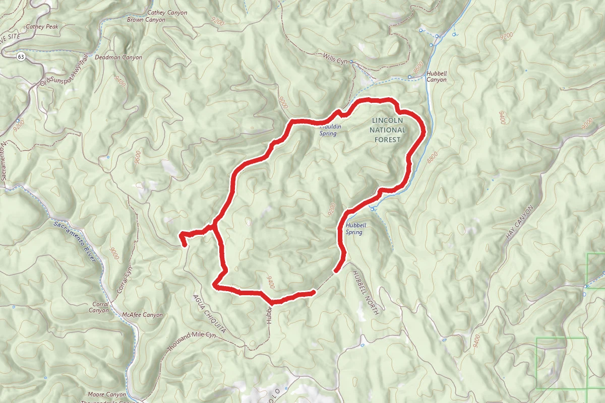 Upper Wills Canyon and Hubbell Canyon Loop