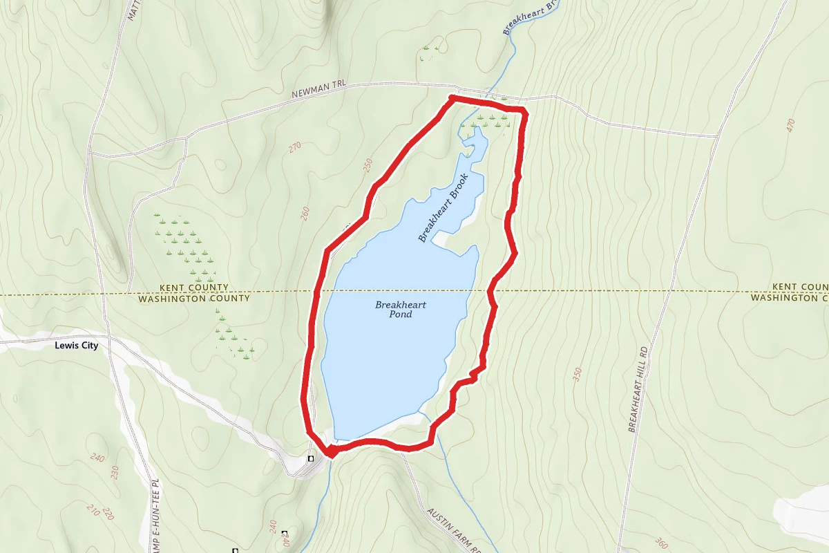 Breakheart Pond Loop via Hicks Trail
