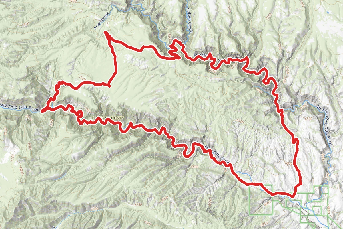 West Fork, Trail 12 and Middle Fork Loop