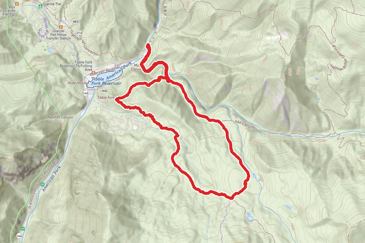 Tibble Fork Loop Trail