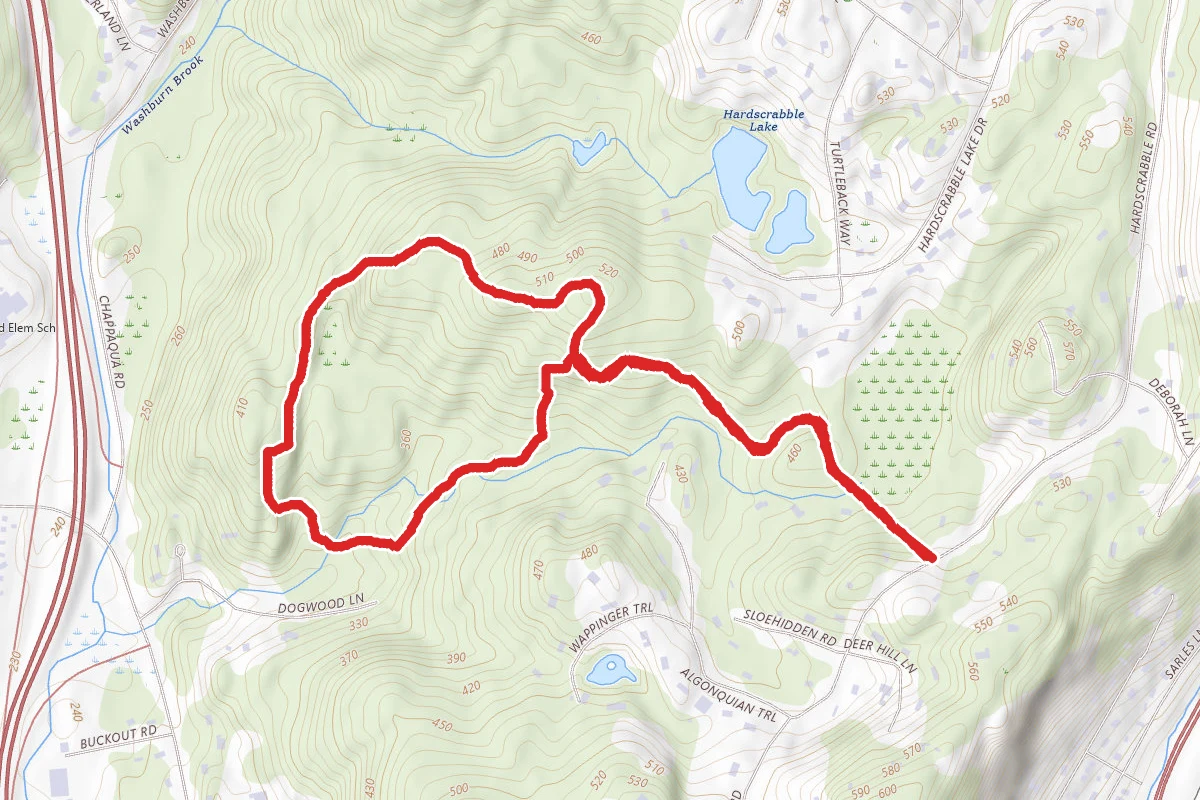 Hardscrabble Wilderness Area from Hardscrabble Road Trailhead
