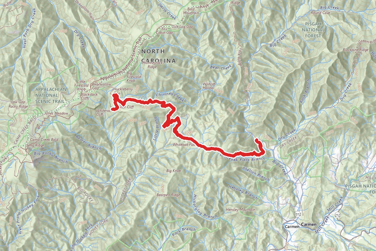Jerry Miller Trail to Baxter Cliff