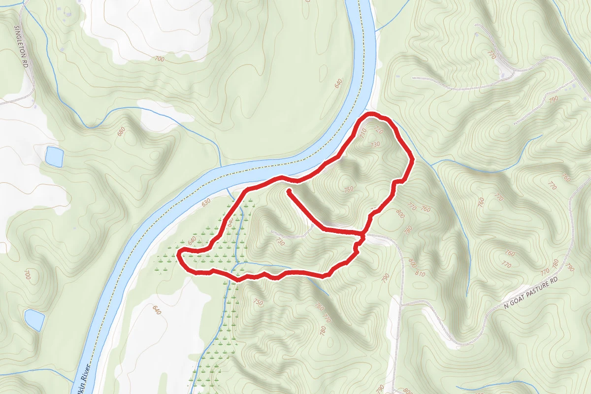 Backcountry Trail to Cottonwood Trail to Boone's Peak Trail Loop