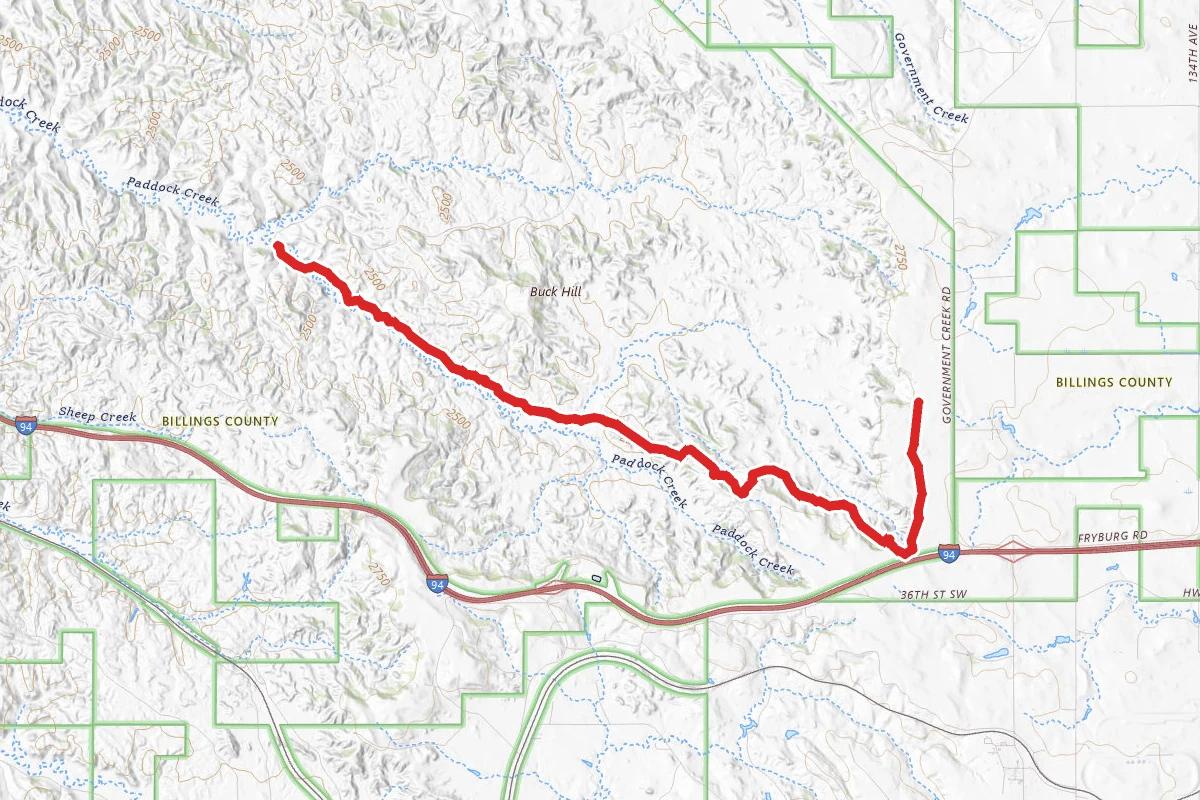 Upper Paddock Creek Trail