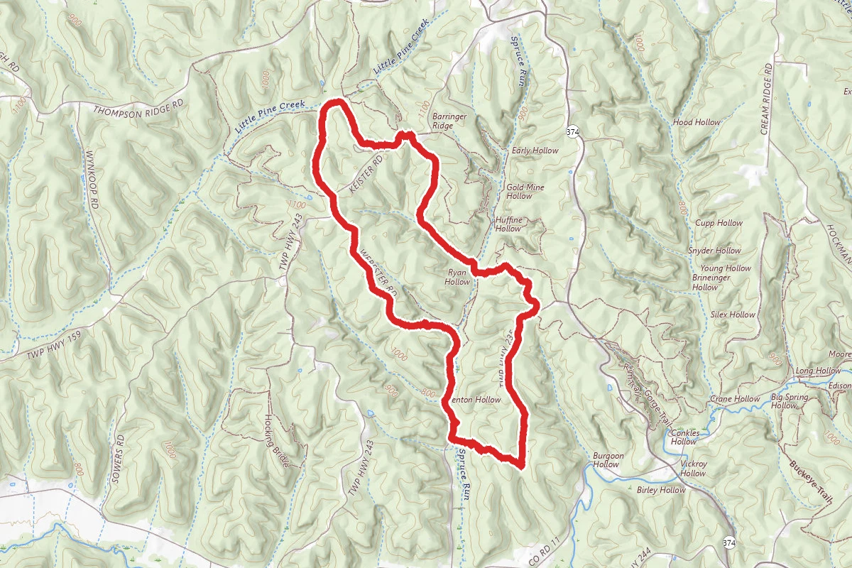 Hocking Orange and Purple Trail Loop