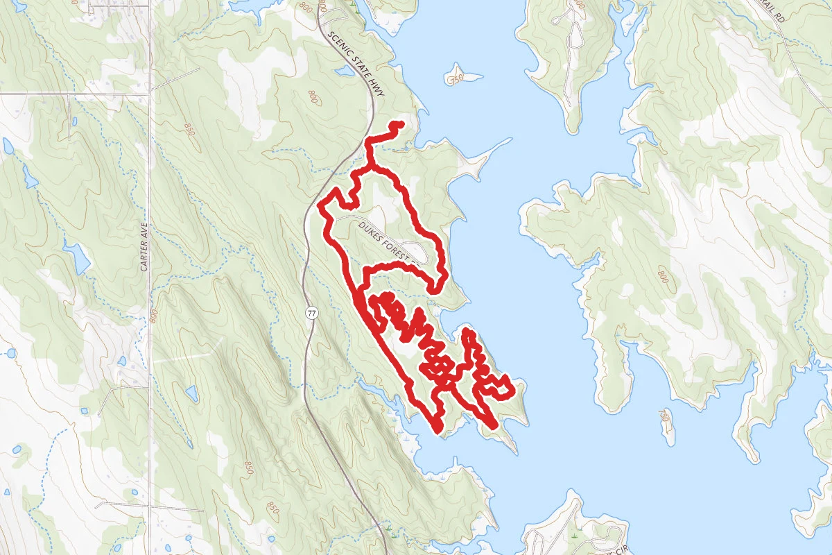 South Anadarche Arm MTB Loop