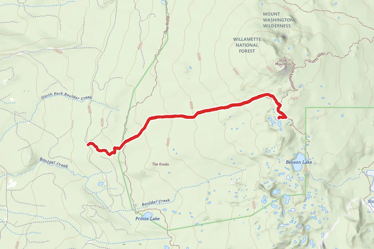 Tenas Lakes via Benson Lake Trail