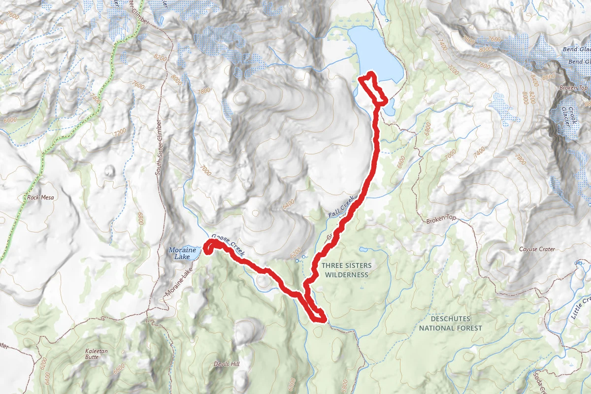 Moraine Lake to Green Lakes