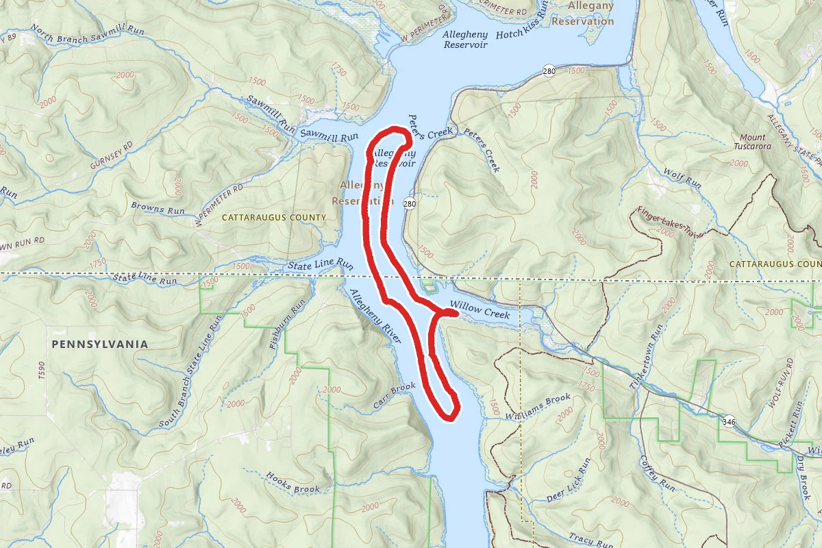Allegheny Reservoir Kayak