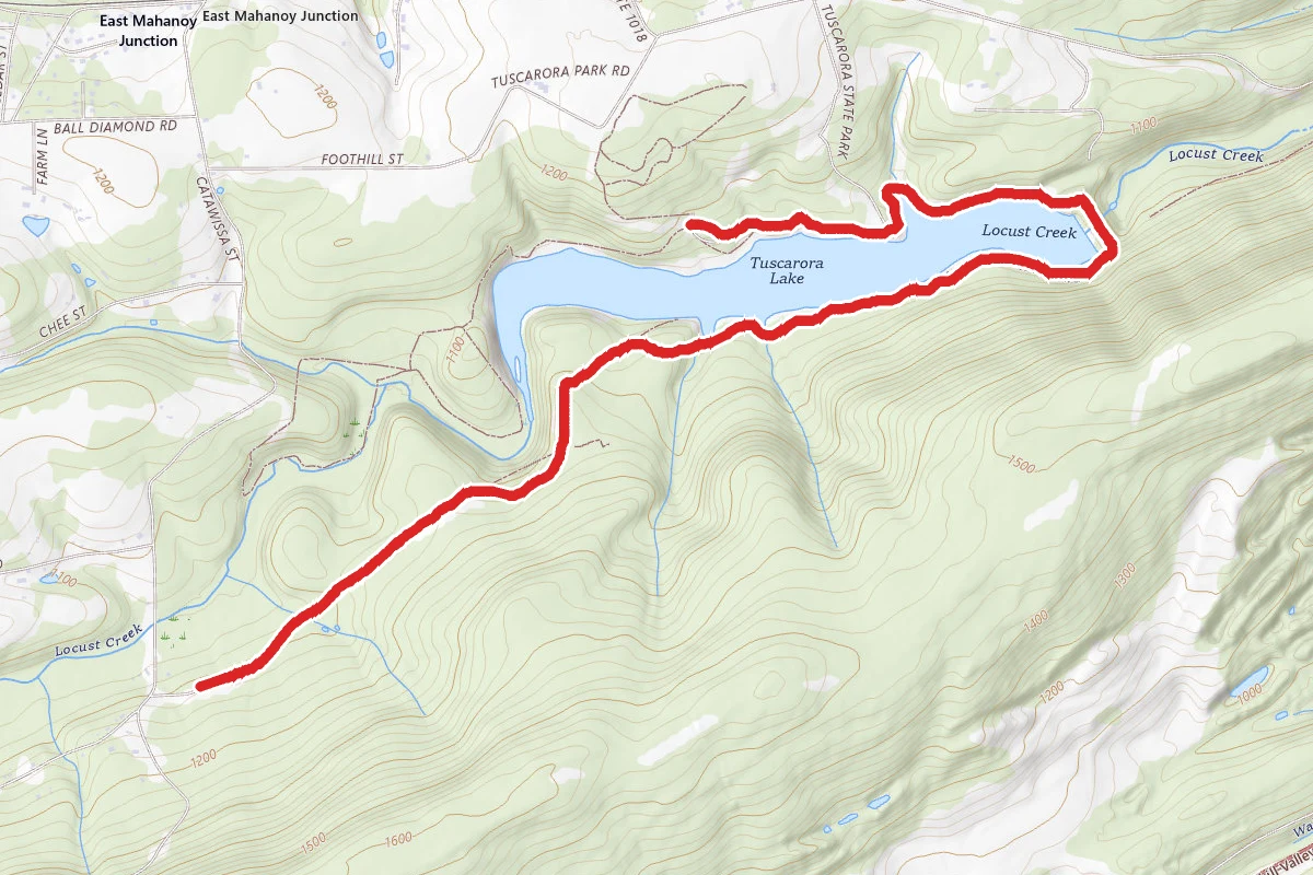 Crow Trail to Lake Trail via Church Street Trailhead
