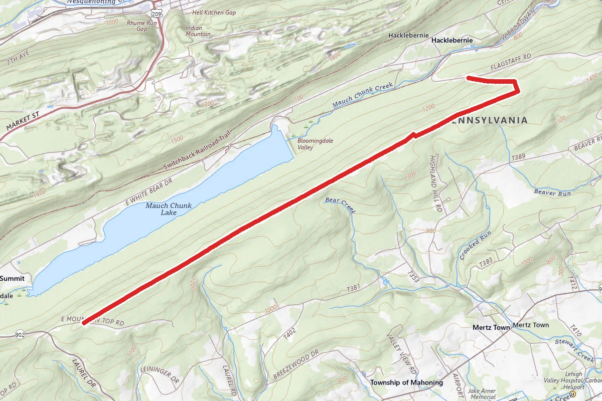 Fire Line and Galen's Surprise Trail
