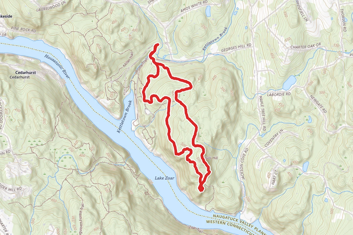 Pomperaug and Crest Trail Loop