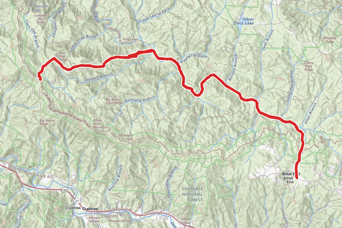 Laurel Fork via Appalachian Trail