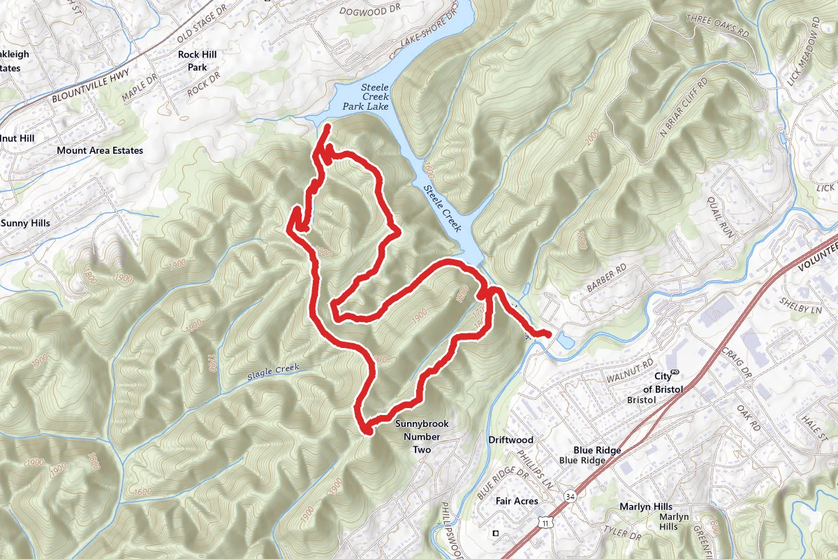 Lake Ridge Trail to Cross Ridge Trail Loop