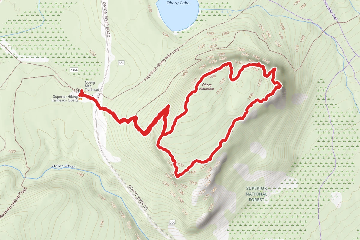 Oberg Mountain Loop Via Superior Hiking Trail