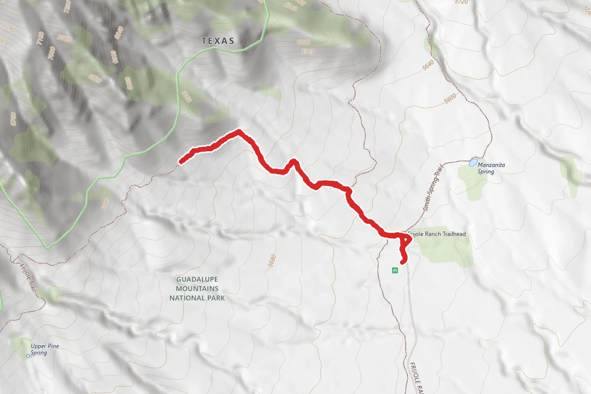 Frijole Trail