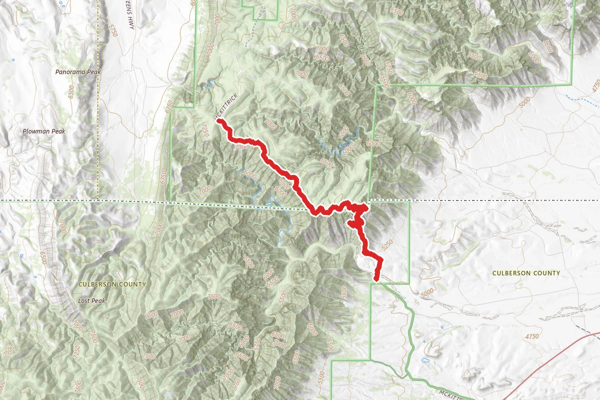 Permian Reef Trail and Camp Wilderness Ridge Trail