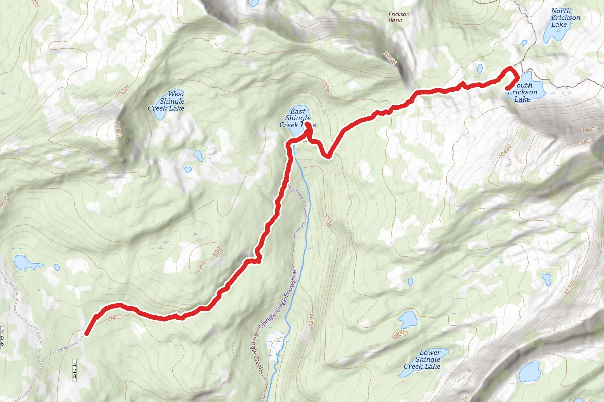 East Shingle Creek Lake and South Erikson Lake