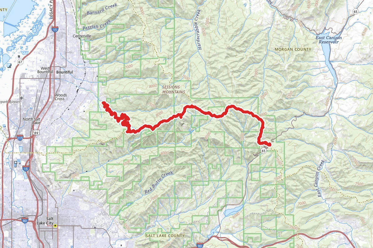 Big Mountain Pass to Mueller Park