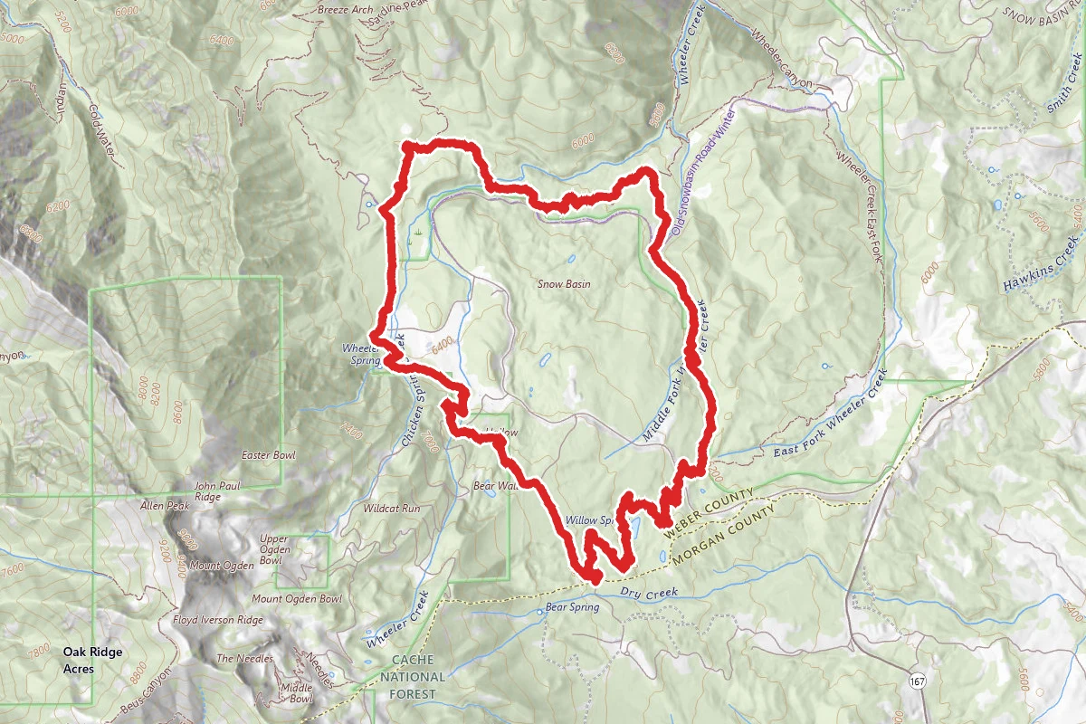 Green Pond, Needles, Maples and Middle Fork Loop