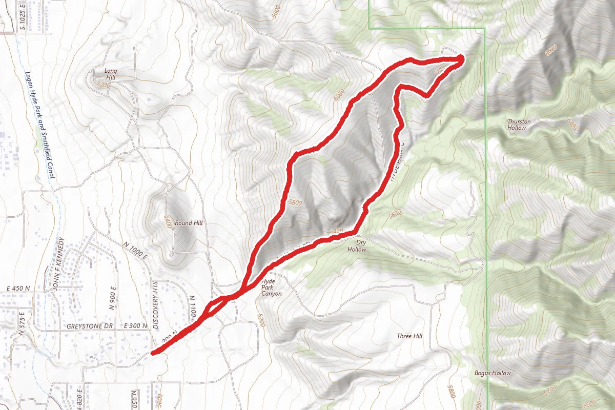 Cedar Ridge and Hyde Park Canyon Loop Trail