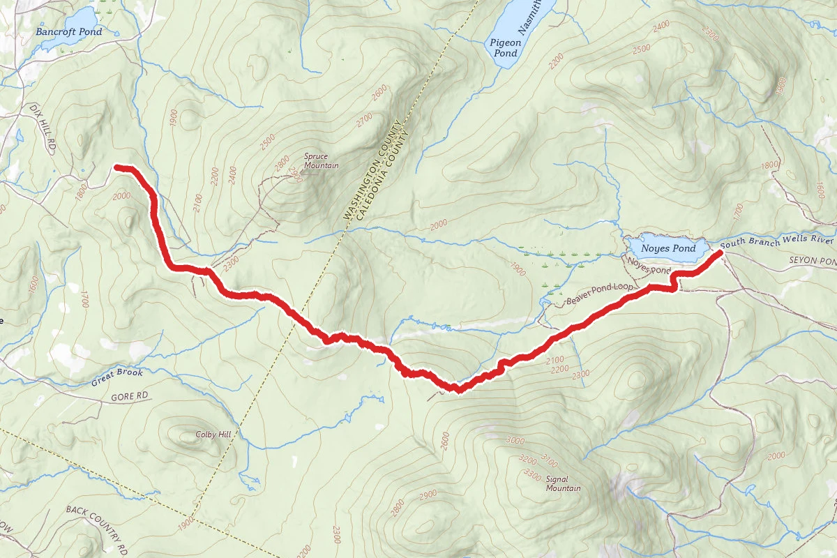 Seyon Lodge via Spruce Mountain Trail