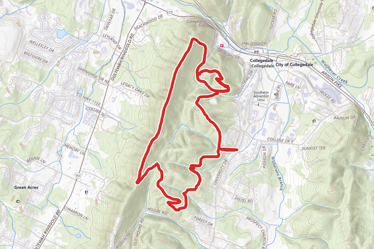 White Oak Mountain Trails