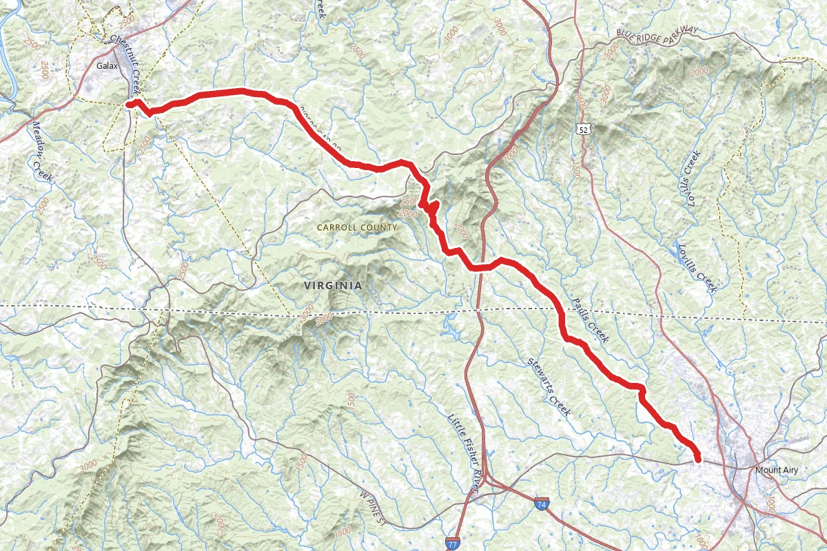 Pipers Gap Motorcycle Ride