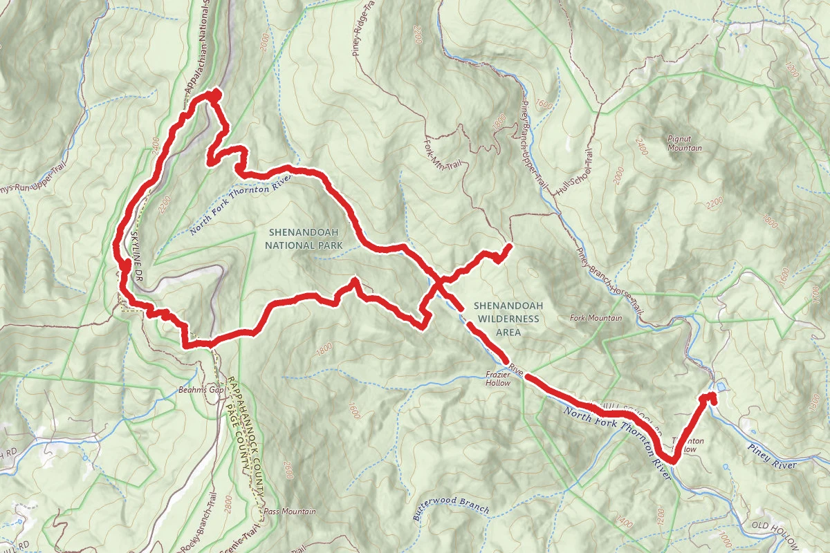 Thornton River to Neighbor Mountain to Hull School Loop