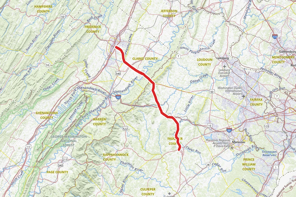 Winchester - Warrenton Scenic Drive