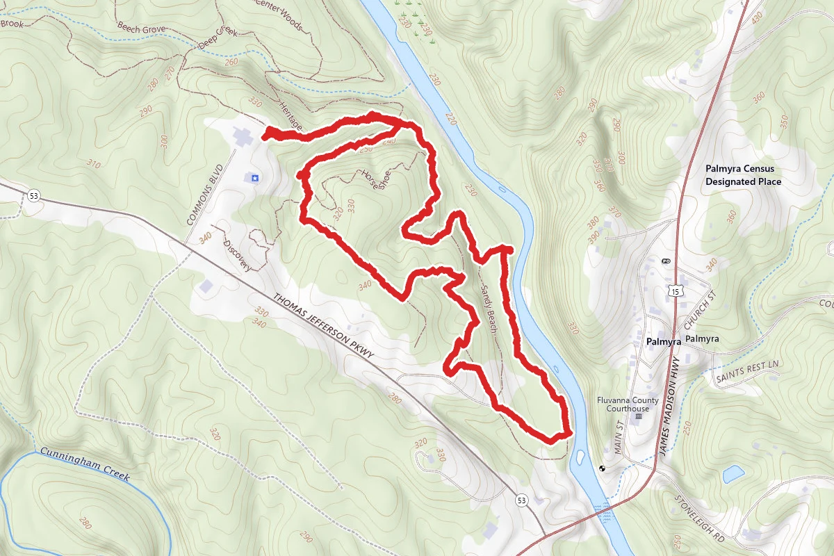 River Anne, River Bluff, Heritage, Horseshoe, and Rock Brook Loop