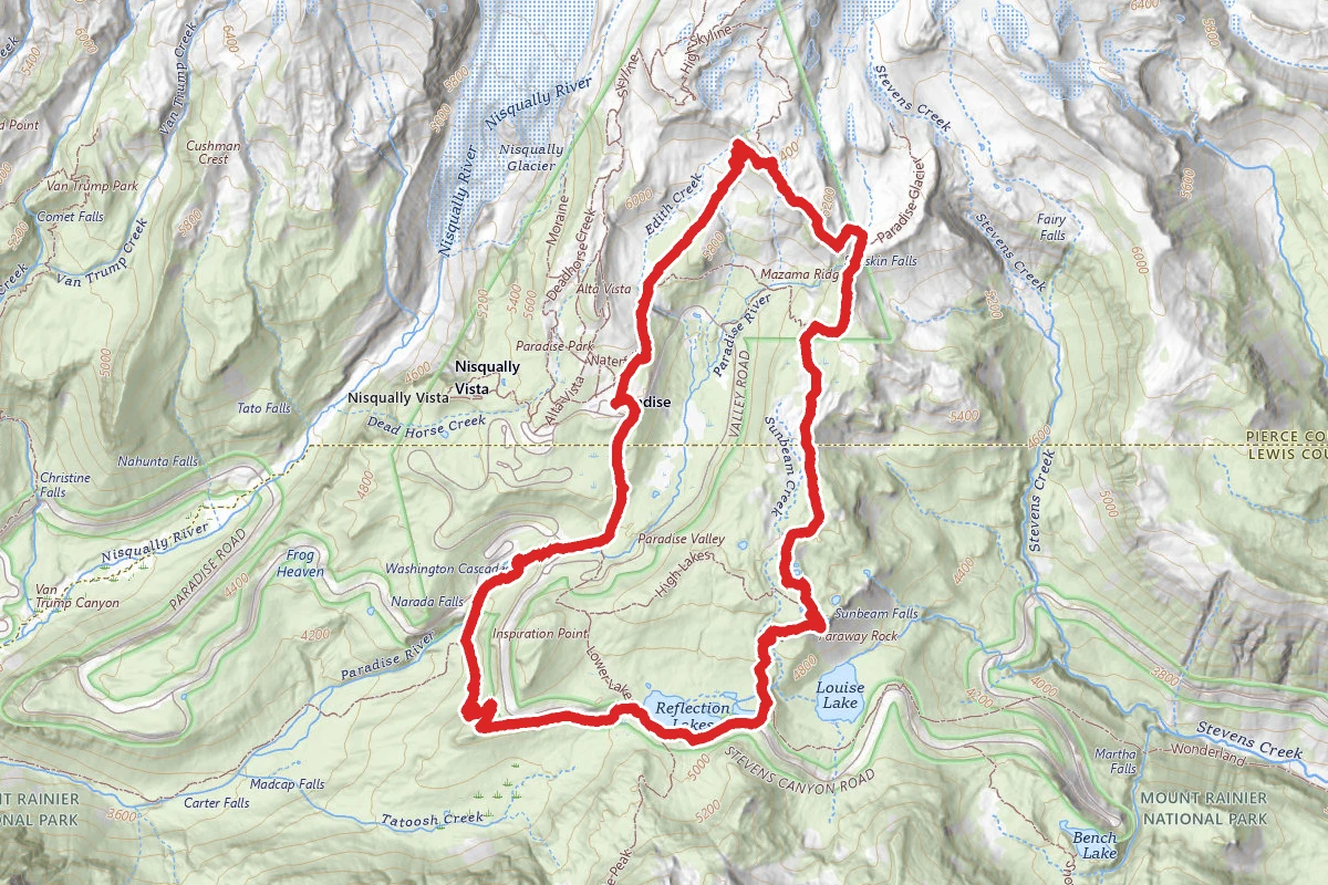 Norada Falls to Mazama Ridge Loop