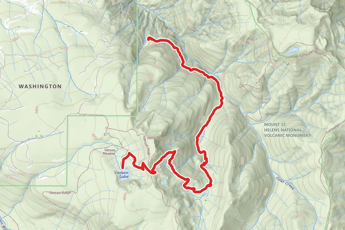 Vanson Lake Trail via Goat Creek