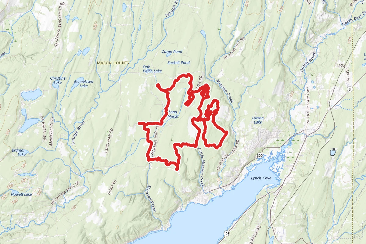 Tahuya River Trail, Mission Creek and Long Marsh OHV Loop