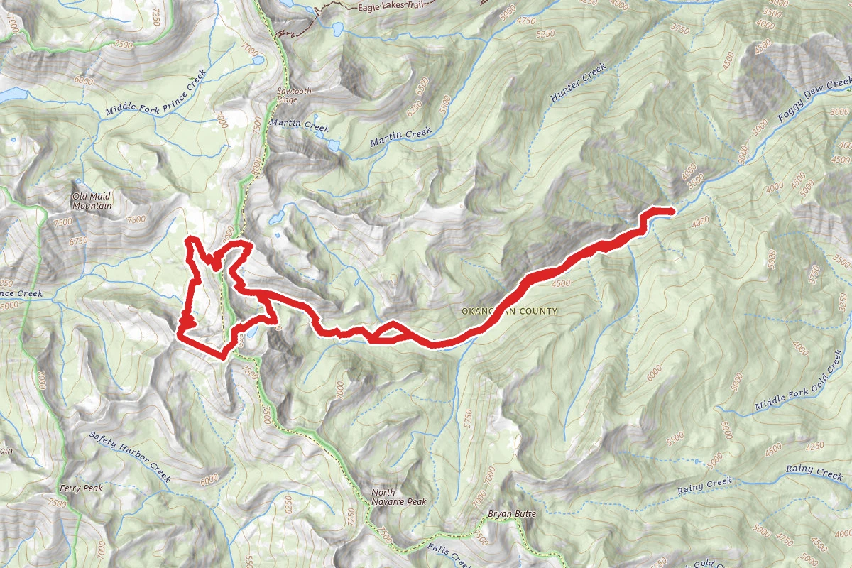 Foggy Dew Creek, Merchants Basin, and Sunrise Lake Loop Trail