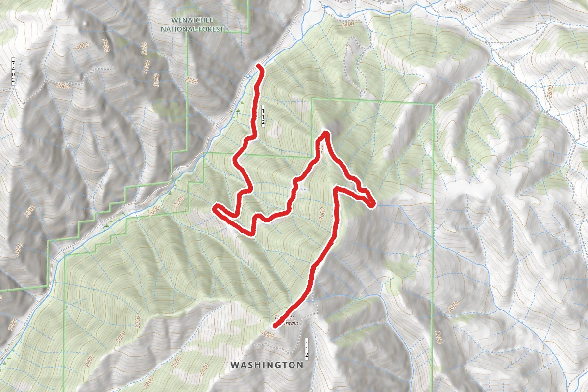 Tibbetts Mountain via USFS 112 Road