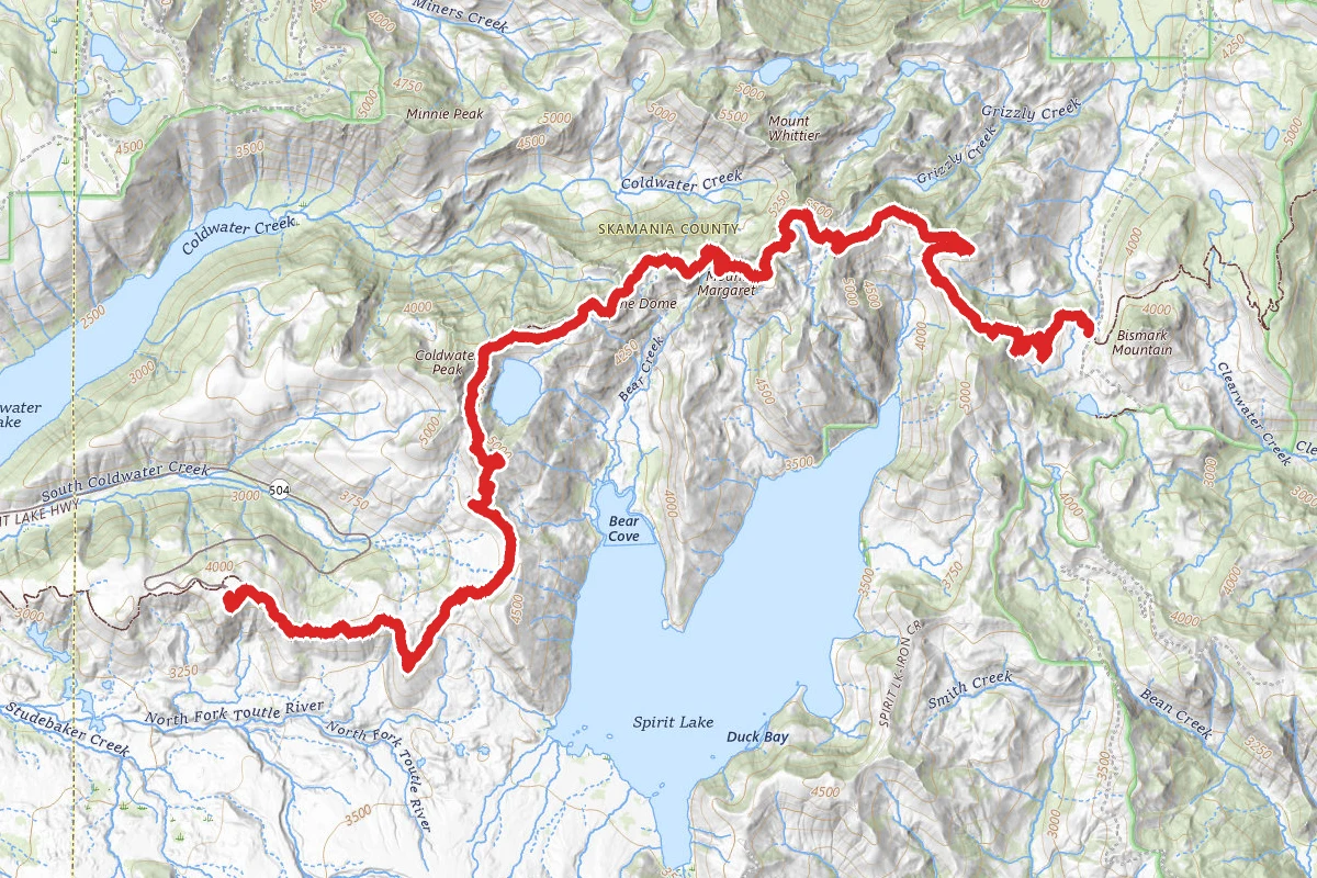 Boundary West End Trail to Johnson Ridge Observatory