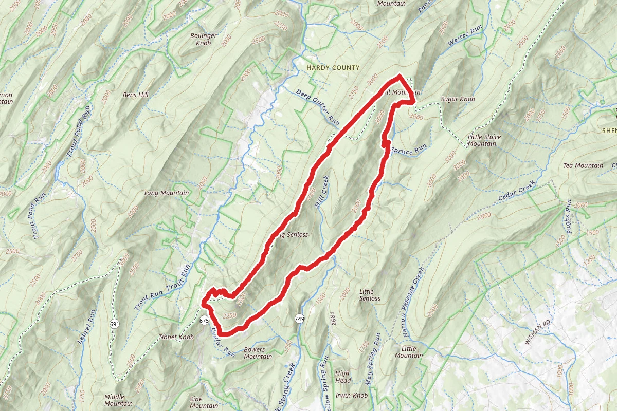 Mill Mountain and Halfmoon Lookout Loop